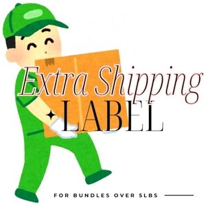 Additional Shipping Label For Large Bundles Extra 5lbs